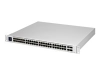 Ubiquiti UniFi Switch USW-PRO-48-POE - Switch - managed - 48 x 10/100/1000 (40 PoE+, 8 PoE++) + 4 x 10Gb Ethernet SFP+ - an Rack montierbar - PoE++ (600 W) - AC 120/230 V / DC 11.5/52 V